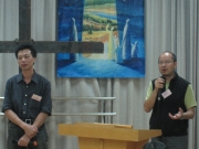 陳志遠先生（左）與梁傳道